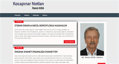 Desktop Screenshot of kocapinarnotlari.com