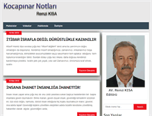 Tablet Screenshot of kocapinarnotlari.com